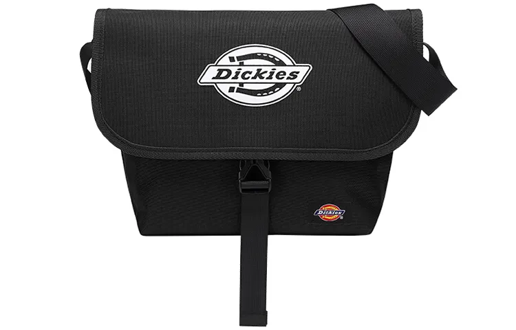 Dickies Polyester Messenger Bag, Shoulder Bag, Crossbody Bag Medium Unisex Black