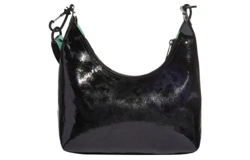 Adidas, double-sided small sports trend polyurethane black one-shoulder bag