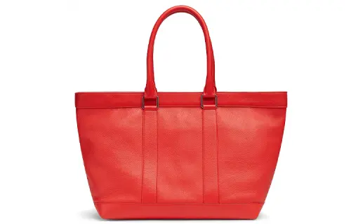 Bottega Veneta Leather Tote Bag, Shopping Bag, Handbag, Handbag Men's Red