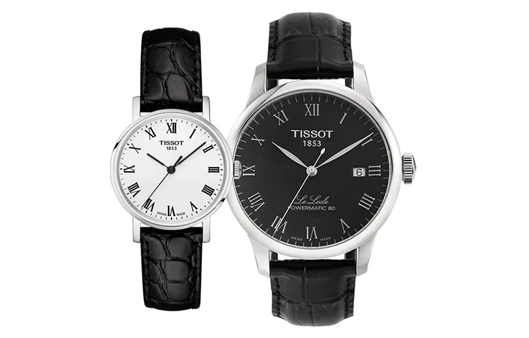 TISSOT Quartz Movement Unisex Watch 39.3mm White Dial Steel Watch Case