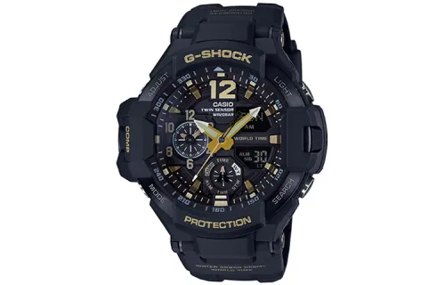 CASIO Men MASTER OF G-AIR Series Black Watch GA-1100GB-1A