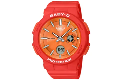 CASIO Women's BABY-G Orange Watch BGA-255-4A