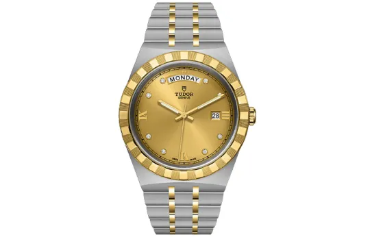 TUDOR Royal Collection Automatic Mechanical Movement Men's Watches Watch 41mm Gold Dial Steel Strap
