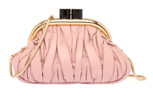 MIU MIU Soft Sheep Leather Handbag, Shoulder Bag Women's Egg White Stone Color