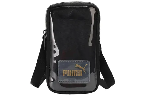 PUMA Artificial Leather Shoulder Bag Unisex Black