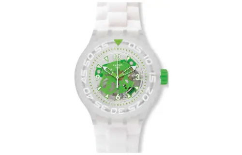 SWATCH Men 44mm Skeleton Watch SUUK100