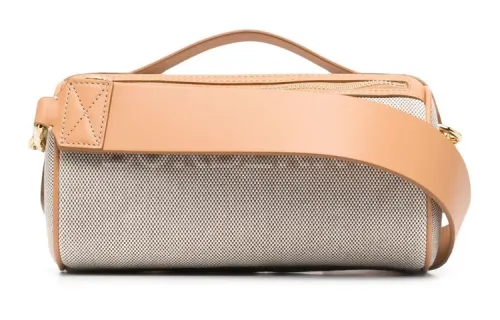 Burberry Leather Cylinder Bag, Shoulder Bag, Crossbody Bag, Handbag Women's Beige