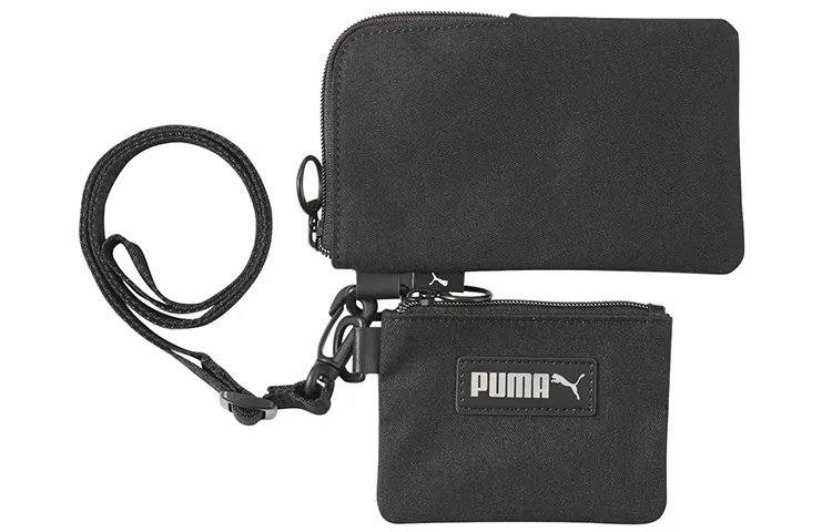 PUMA Fabric, Artificial Leather Shoulder Bag, Crossbody Bag Regular Unisex Black