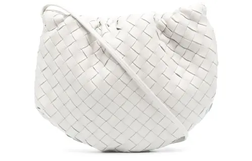 Bottega Veneta Leather Shoulder Bag Women's White