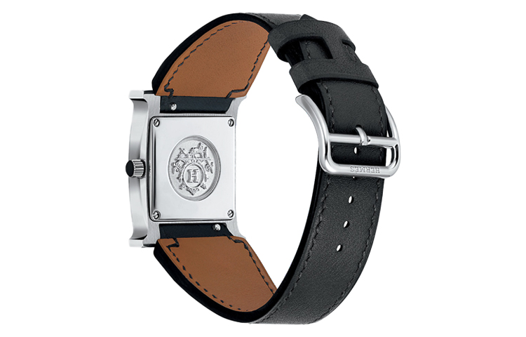 Женские часы Hermes HERMESHeure H Double Jeu Epsom (черные) — фото 2