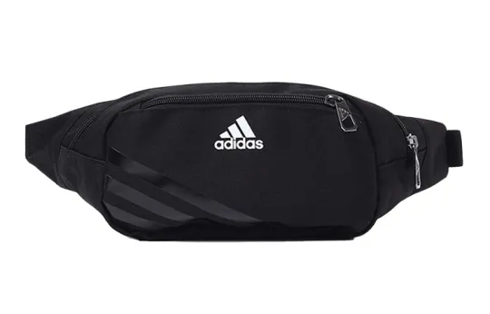 Adidas Polyester Crossbody Bag, Sports Bag, Waist Bag Small Unisex Black