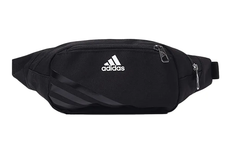 Adidas Polyester Crossbody Bag, Sports Bag, Waist Bag Small Unisex Black