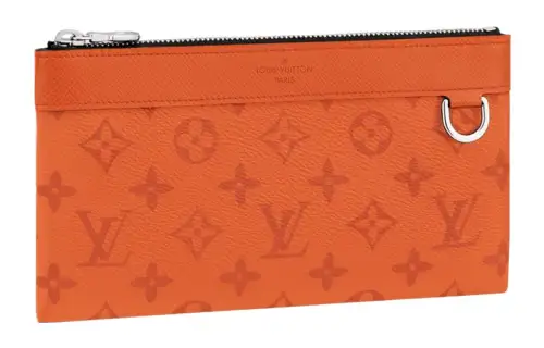 LOUIS VUITTON Pochette Metis Coated Canvas Clutch Small Women's Orange