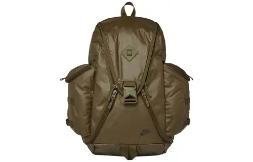 Nike Nylon Fabric Backpack Regular Unisex Olive Green