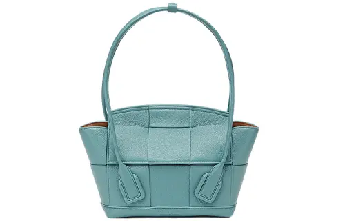 Bottega Veneta Arco Sheepskin Handbag Women's Storm Blue