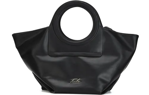 FILA Fabric Handbag, Crossbody Bag Regular Women's Jet Black