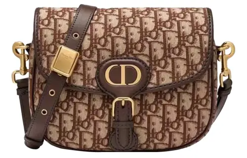 DIOR Bobby Cow Leather Handbag, Shoulder Bag, Crossbody Bag Medium Women's Brown