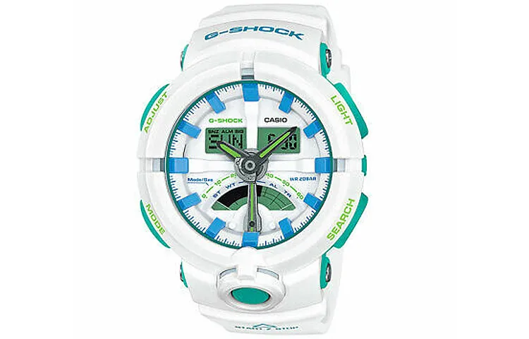 CASIO Men Liquid Crystal/Analog Dual Display Series White Watch GA-500WG-7A