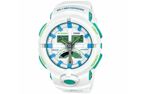 CASIO Men Liquid Crystal/Analog Dual Display Series White Watch GA-500WG-7A