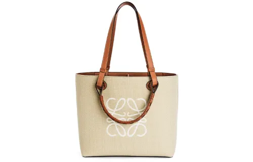 LOEWE Anagram Jacquard Canvas With Leather Canvas Bag, Tote Bag, Shopping Bag, Handbag, Shoulder Bag Women's