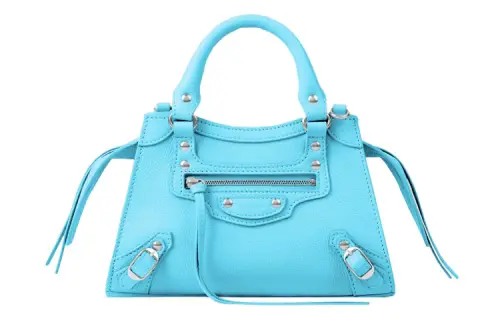 Balenciaga Neo Classic Cow Leather One Shoulder Handbag Mini Women's Blue