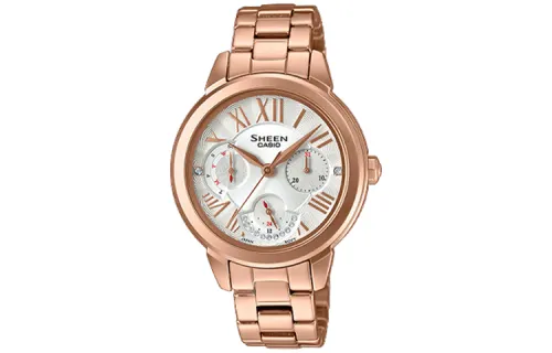 CASIO Women's SHEEN Silver Watch SHE-3059PG-7A