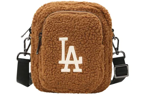 MLB Polyester Shoulder Bag, Crossbody Bag Mini Women's Brown