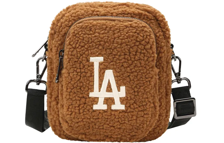 MLB Polyester Shoulder Bag, Crossbody Bag Mini Women's Brown