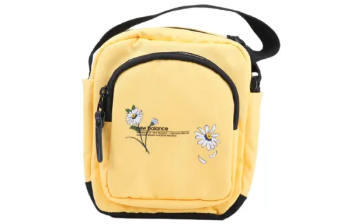 New Balance Small Daisy Embroidery Crossbody Bag, Shoulder Bag Regular Unisex Yellow