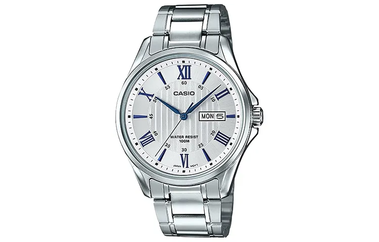 CASIO Men Standard Series Silver Watch MTP-1384D-7A2