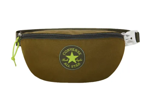 Converse Polyester Shoulder Bag, Crossbody Bag, Sling Bag, Fanny Pack Regular Unisex Army Green