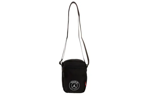 Jordan Paris, Collaboration Polyester Cell Phone Pouch, Shoulder Bag, Crossbody Bag Small Unisex Black