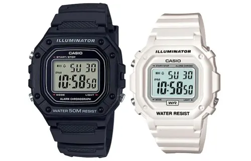 CASIO Unisex Pair Table Series Black Watch