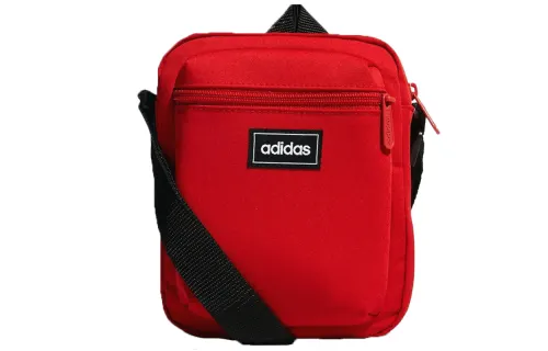 Adidas Recycled Polyester Plain Weave Fabric Crossbody Bag, Shoulder Bag Regular Unisex Red