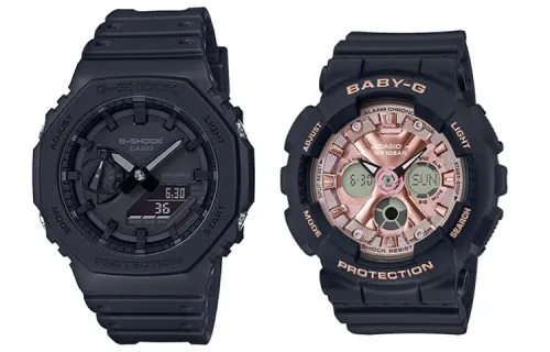 CASIO Unisex Pair Table Series Black Watch