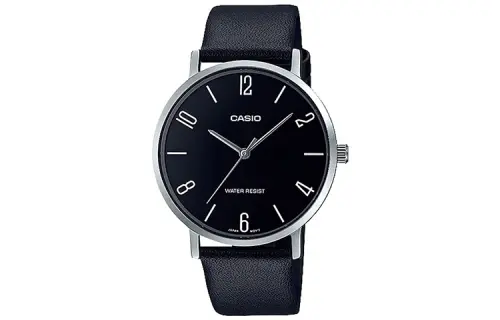 CASIO Men Standard Series Black Watch MTP-VT01L-1B2