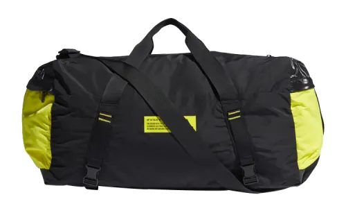 Adidas Polyester Handbag Regular Unisex Black/Yellow