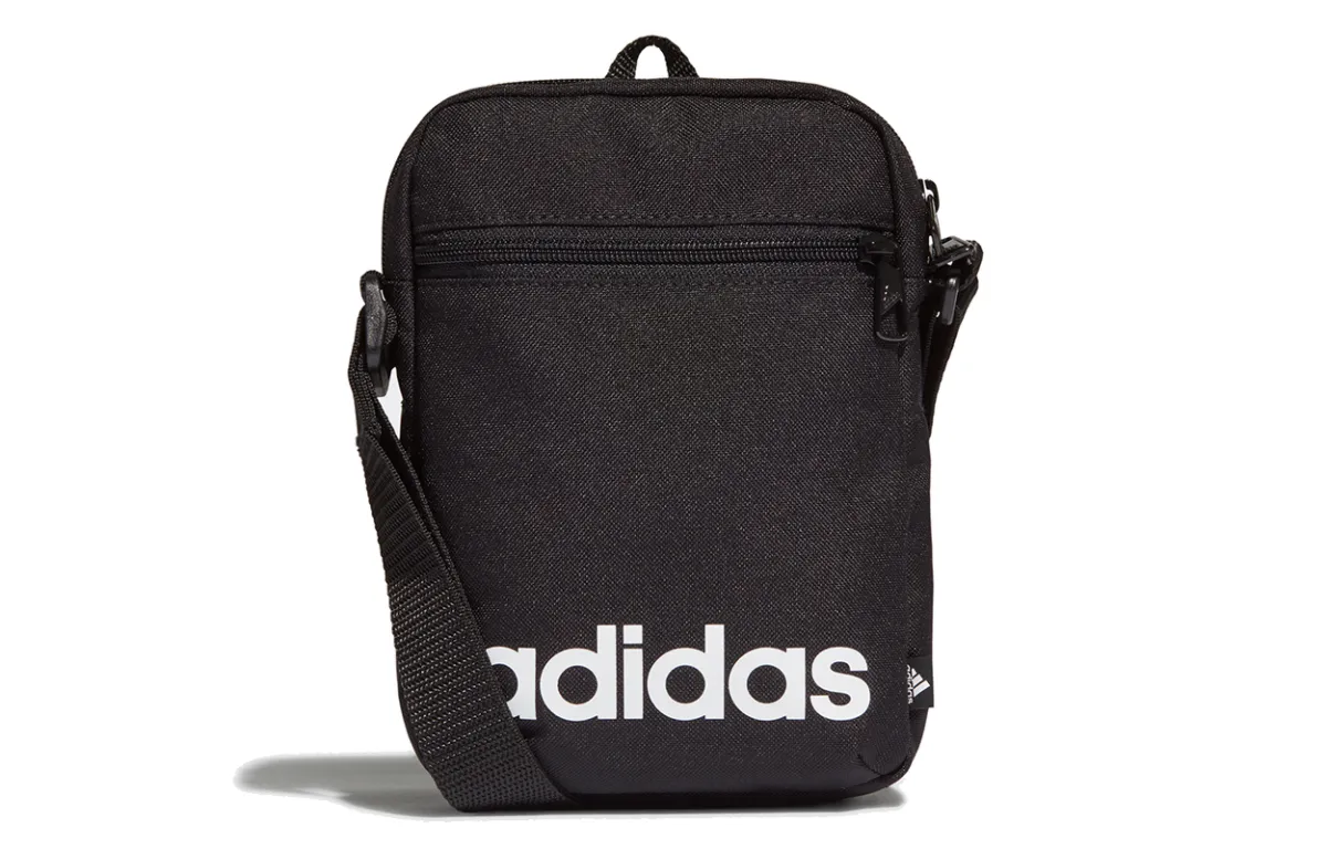 Adidas Recycled Polyester Shoulder Bag Regular Unisex Black