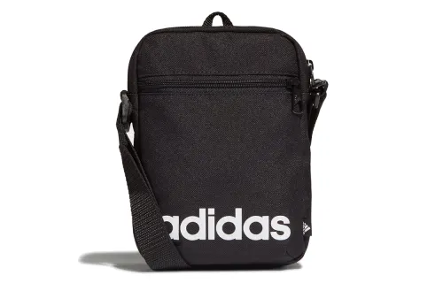 Adidas Recycled Polyester Shoulder Bag Regular Unisex Black