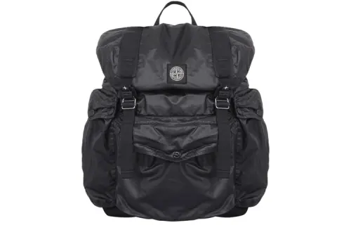 STONE ISLAND Canvas Backpack Regular Men's Black
