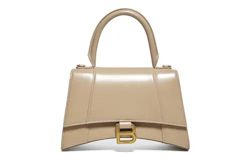 Balenciaga Flap Leather One Shoulder Handbag Women's Brown