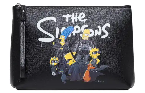 Balenciaga Cow Leather Clutch Women's Black