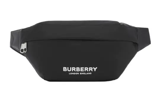 Burberry Logo Printed Zipped Belt Bag