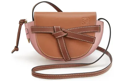 LOEWE Gate Soft Cow Leather Bowknot Bag, Saddle Bag, Shoulder Bag, Crossbody Bag Women's