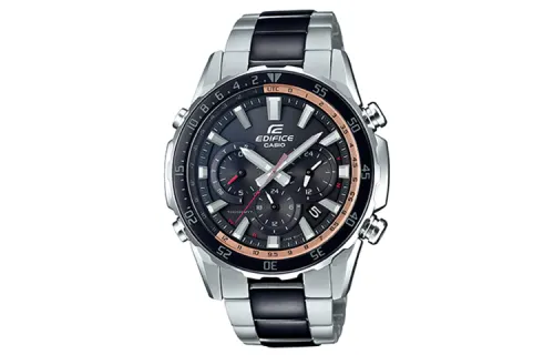 CASIO EDIFICE Quartz Movement Stainless Steel Strap Watch Men's Watches Black Dial
