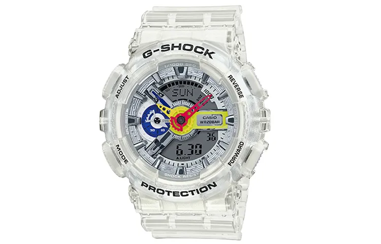 CASIO Men Liquid Crystal/Analog Dual Display Series Gray Watch GA-110FRG-7A