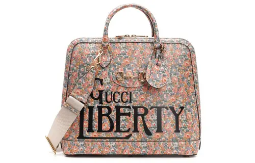 GUCCI Calfskin Handbag Women's Multicolor