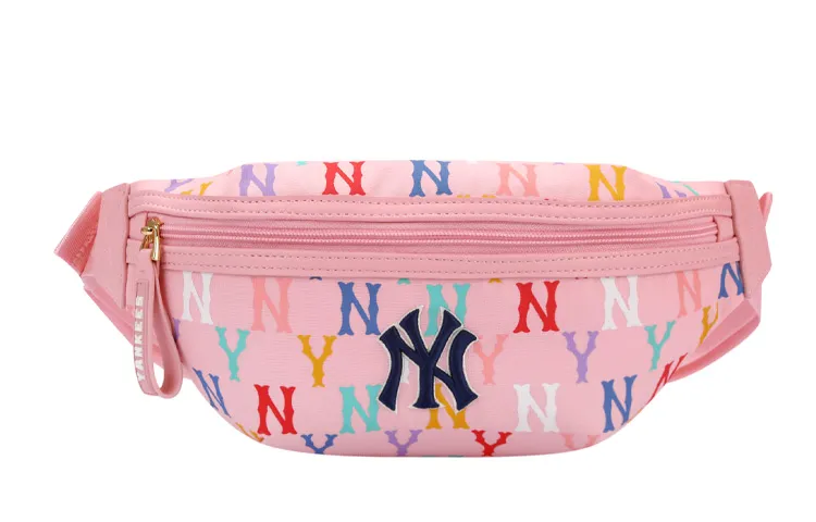 MLB Monogram Polyester Fanny Pack Mini Unisex Pink