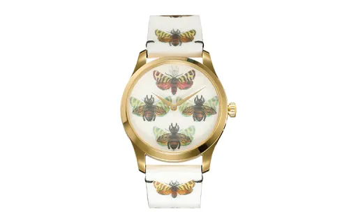 GUCCI G Timeless Collection Wrist Watches Quartz Movement Leather Strap White Dial Women's Watch