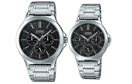 CASIO Unisex Pair Table Series Black Watch